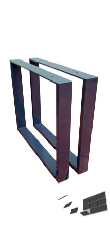 Nogi metalowe do stołu 60×72 cm 2szt